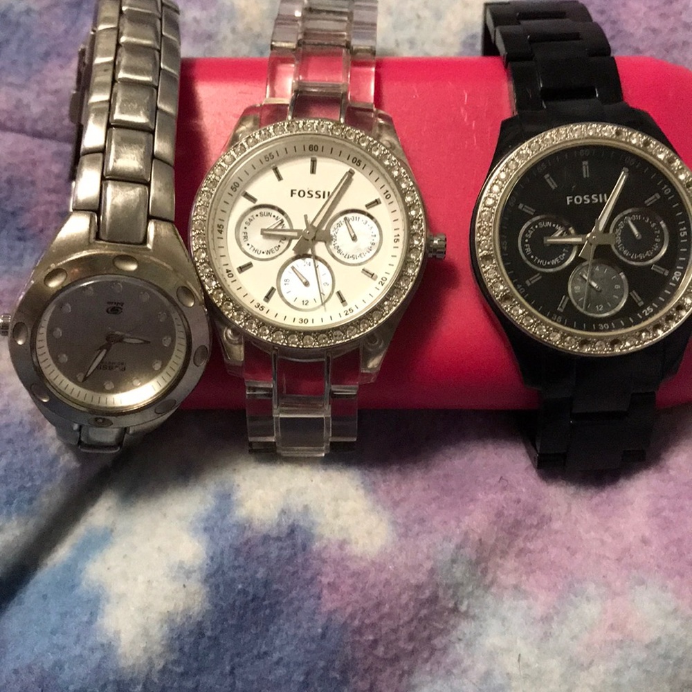 Bundle of 3 Fossil Watches